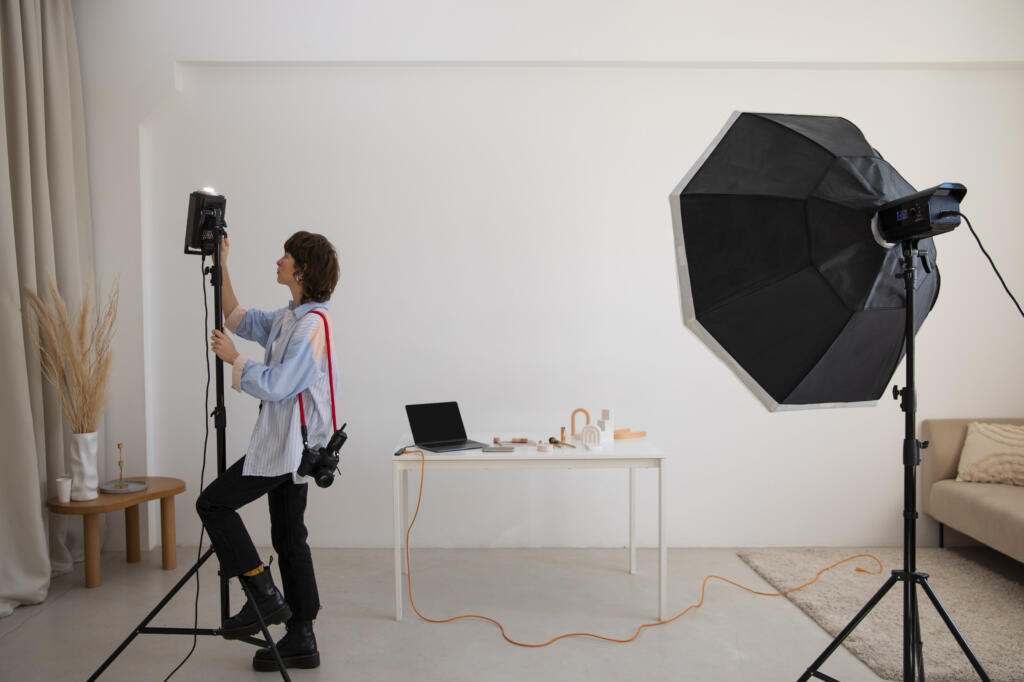 full shot woman working as photographer » StayBooked